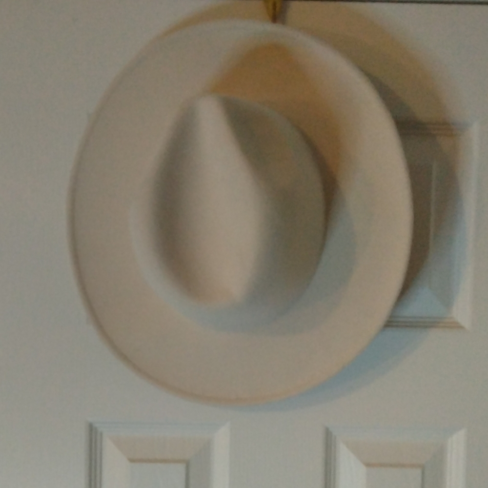 FEDORA Boho Felt Hat Ivory Color Size Medium NWOT Winter Hat Wide Brim